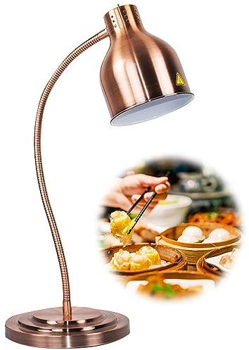 Lampe Chauffante Restaurant, Lampes Chauffantes Cuisine, Lampe Chauffe Plat Infrarouge, Ampoule Antidéflagrante + Interrupteur de Vitesse + Tuyau Réglable(Size:single head)