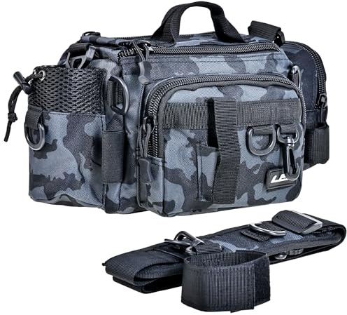 YUEMING Angelgerätetasche, Karpfentasche für Angler, Angeltasche Umhängetasche Tragbarer Groß Rucksack Angelbeutel,Aufbewahrungstasche für Outdoor-Angelausrüstung