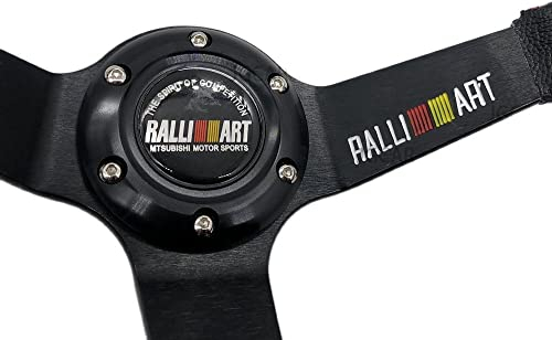 LIUCHUCHU Sportlenkrad Universal 14inch Rallyart-Lenkrad Deep Teller Drifting fliegende Rallye-Lenkrad-Rennsport PVC Leder SportlenkräDer
