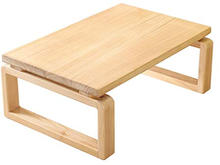 Exquisite Nachttische für Zuhause, Laptop-Schreibtisch, bodenstehender niedriger Tisch für Teestube, Terrasse, Terrasse, Balkon, Freizeit-Couchtisch, Beistelltisch aus Massivholz, Korbtisch (Farbe: B,