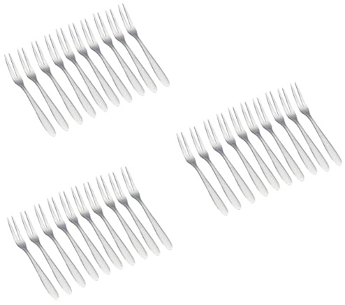 Cabilock 30 Stk Cocktailgabeln Cojines Decorativos Para Obstgabel Aus Edelstahl Kuchengabeln Salatgabeln Aus Edelstahl Dessertgabeln Verkostungsgabeln Bulk-lebensmittel Rostfreier Stahl