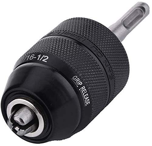 Sujurio 2-13 MM SchlüSselloser Bohr Futter mit SDS Plus Schaft Adapter, 1/2-20UNF Bohr Futter Adapter Konverter Werkzeug