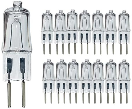 LEDLOCLB Ampoule Halogène G5.3,Accessoires De Lampe,GU5.3 Base Blanc Chaud 2700K,24V-50W,15 Pièces