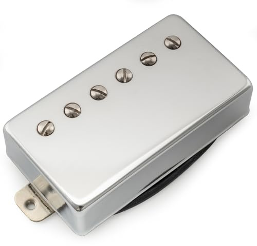 Musiclily Pro LP-CMHA Alnico 5 Humbucker Hals Tonabnehmer 7,6K Chrom | für LP Style E-Gitarre