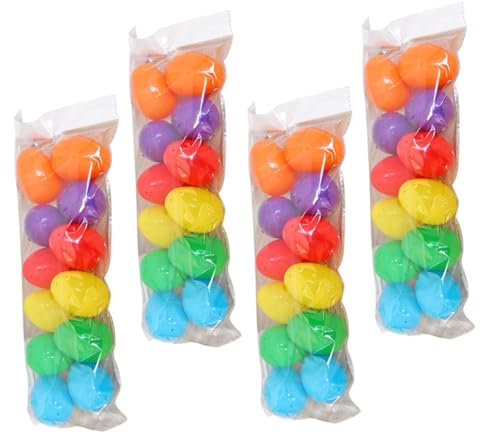 ibasenice 48pcs Colorful Imitation Easter Eggs Plastic Eggs for Diy Crafts and Decorations for Easter and Creative Boys and Girls Activities