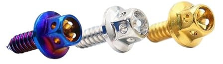 Sechskantschrauben Sechskantschrauben aus Legierung, selbstschneidende Schrauben for die Automobilindustrie, Schrauben aus rostfreiem Stahl, modifizierte hohle Sechskantschrauben M5 (blau)(Silver)