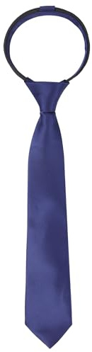 Alizeal Boys Solid Color Vorgebundene 6cm Reißverschluss Skinny Krawatte
