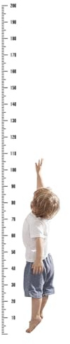 Höhenmess-Aufkleber, Kinder-Größentabelle, Wandaufkleber, Höhenanzeige, Kleberlineal, 2 Meter lang, Höhenmessaufkleber, Wanddekoration, hängende Höhenmessung, für Schlafzimmer, Kindergärten