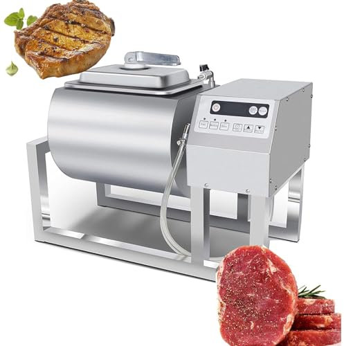 Attendrisseur de viande mariné, gobelet à viande de 18 L, machine à mariner la viande sous vide commerciale pour burger de poulet et bacon mariné