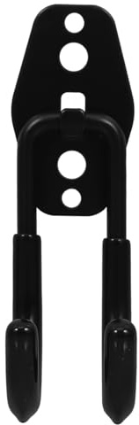 ifundom Crochet De Fer Robuste pour Tuyau D'arrosage Et Jardinage, Support Mural Noir, Grosse Taille, Fixation Solide, Organisation Pratique pour Extérieur