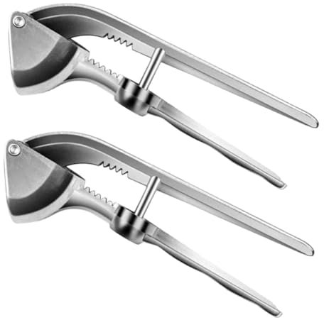 Cabilock 2pièces Lot De Presse-ails Manuels Hachoir à Ail Alliage Aluminium Outil De Cuisine Pour Écraser Ail