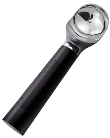 Cuillère à Glace Chauffante, Cuillère à Glace électrique Rechargeable, Affichage LED De Charge USB, Petits Appareils De Cuisine, Cadeau pour Les Amateurs De Glaces (Black)