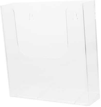DIKACA Organiseur De Bureau en Acrylique Transparent Support Mural pour Documents Et Magazines PréSentoir Moderne Compact pour Catalogues Et Prospectus