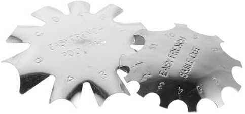 TOYZFRIENDY Strumenti Modelli Pezzi 2 Manicure Francese in e Acciaio Argento Leggeri Versatili di Unghie per Uso Personale e Saloni Bellezza