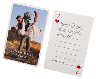 Personalisierte Spielkarten mit Foto – einzigartige Fotoalbum-Alternative, Weihnachts-Poker-Spielkarten, personalisiertes Gästebuch-Deck, individuelle Spielkarte mit Fotos
