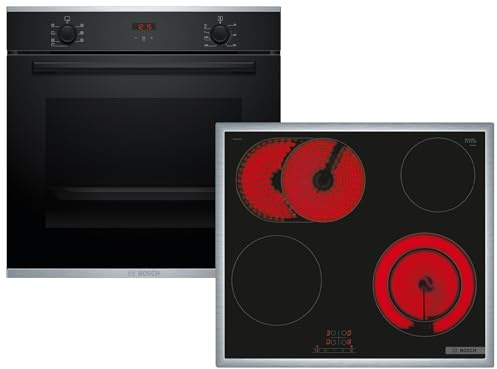 Bosch HBD431FH63 Set Backofen HBS233BB0 + Glaskeramikkochfeld PKN645BA2E