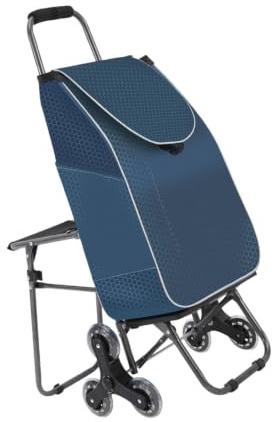 Carrello Saliscale Carrello Pieghevole a 3 Ruote Impermeabile Portatile