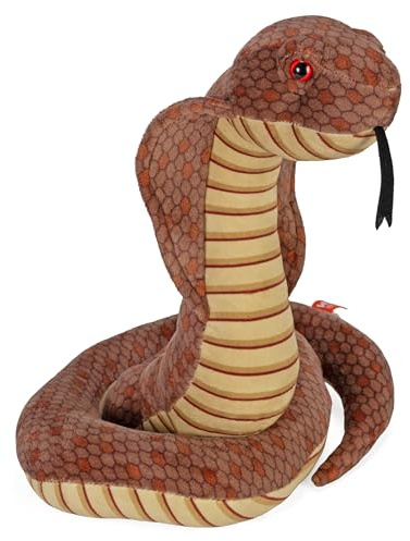 Wild Republic 11477 12233 plyschorm kobra, Cuddlekins gosedjur, plyschdjur, 30 cm
