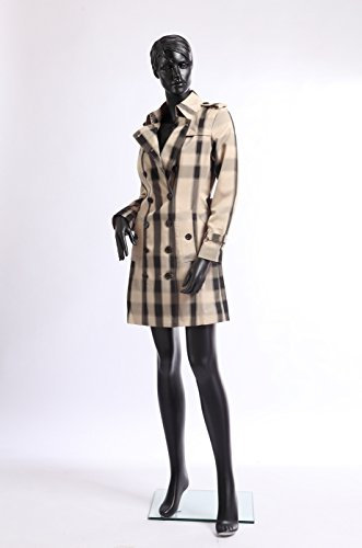 Eurotondisplay abstrakte weibliche Schaufensterpuppe CS12-8 schwarz matt Schaufensterfigur weiblich Female Mannequin