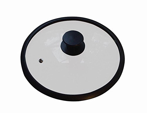 Krüger Glasdeckel Saphir Ø 24 cm | Universaldeckel für Töpfe & Pfannen | Silikonrand für schonendes Aufliegen | Mit Dampfaustrittsöffnung | Hitzebeständig bis 160°C | Spülmaschinengeeignet
