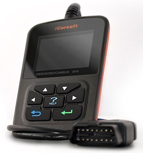 iCarSoft i810 Diagnosegerät OBD2 CANBus Universal für alle Fahrzeuge Handdiagnosegerät, 135mm * 85mm * 26mm, schwarz rot