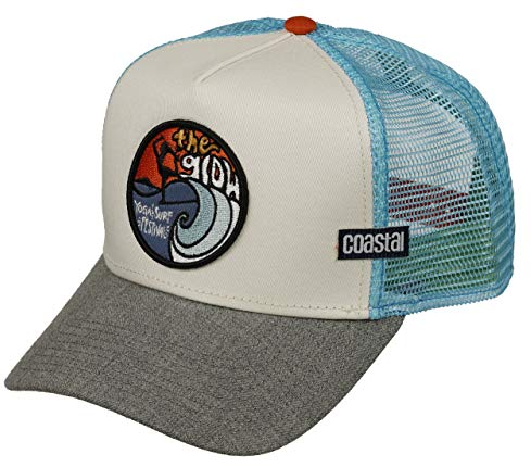 Coastal Trucker Cap The Glow Weiß Türkis, Size:ONE Size