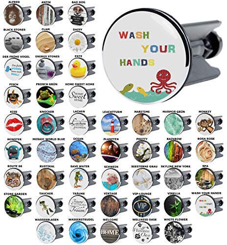 Sanilo Waschbeckenstöpsel Wash Your Hands, viele schöne Stöpsel für das Waschbecken zur Auswahl, hochwertige Qualität