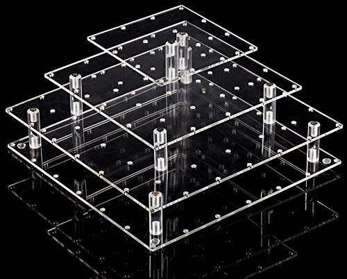 YestBuy Kuchen-Pop-Ständer Quadratisch (9 Rods) klar