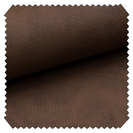 novely® KONSTANZ - Vintage-Antik PU-Kunstleder - Hochwertiger Möbelstoff - Robuster Polsterstoff - Lederimitat im Retro-Style - Pflegeleichte Meterware 1lfm | Farbe: 11 Schlammbraun