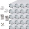 StarlandLed LED Aluminium Eckprofil 45 grad - 40x100cm LED Aluminium Profil für LED-Streifen/Leisten mit Weiß Milchige Abdeckung,Endkappen,und Montageklammer …