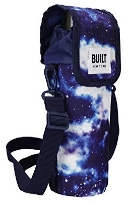 Built Flaskväska, Isolerad, Axelband, 100% Polyester, Livsmedelssäkert Foder, 9 x 11 x 25 cm, Galaxy, BLTBBAGGAL