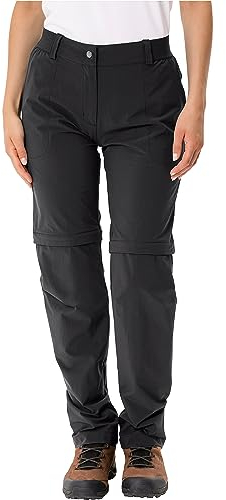 VAUDE Wanderhose Damen Farley Stretch Zip-Off Hose II, Wasserabweisende Zip-Off Trekkinghose, Bequeme Stretch-Wanderhose – strapazierfähig & schnelltrocknend