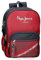 Pepe Jeans Clark Mochila Escolar Doble Compartimento Adaptable a Carro Rojo 30x40x13 cms Poliéster 15,6L