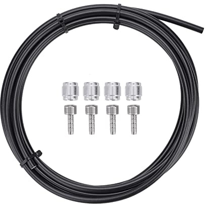ZJchao Bremsschlauch Rival Kompatibel Universal Fahrrad Schaltwerk Line Reparatur Set, Fahrrad Bremszug, Schwarz, 3 Meter, 5 Millimeter, 1.5 Millimeter Wandstärke, 1 Stück