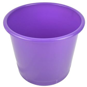Deflecto Essential Range 14 Litre Waste Bin - Purple Bedroom Bin - Waste Paper Bins For Bedrooms - Rubbish Bin - Dustbin For Kitchen - Plastic Bin - Trash Bin For Bedroom Accessories - Office Bin