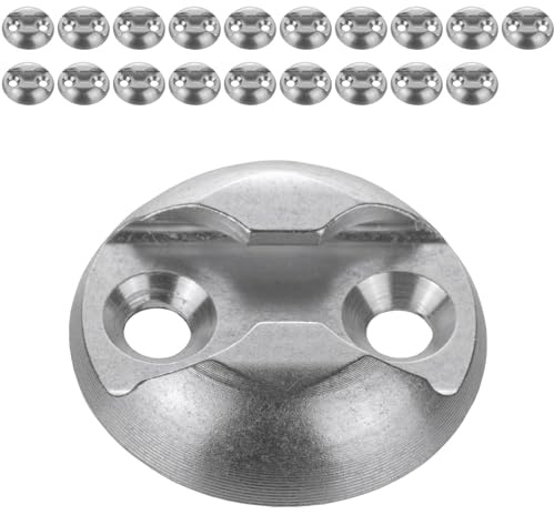 Safetytex Zurrpunkt Airlineschiene Alu Zurrplatte Single Fitting 20 Stück | Haltepunkt 10,2 mm x 44 mm zur sicheren Ladungssicherung, stabile Befestigung für flexible Transportlösungen