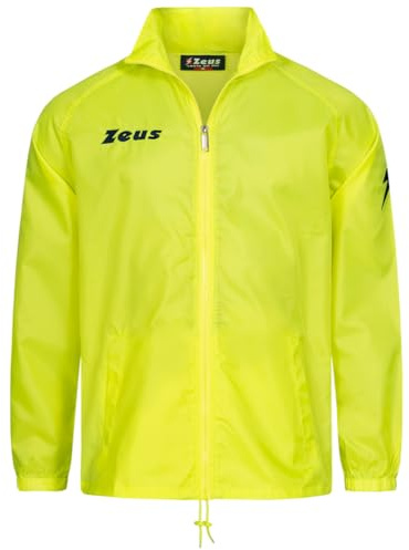 Nucleo Sport Veste de pluie imperméable Coupe-Vent de pluie Rain Zeus pour Homme Unisexe Femme Enfant, jaune fluo, Taille Unique