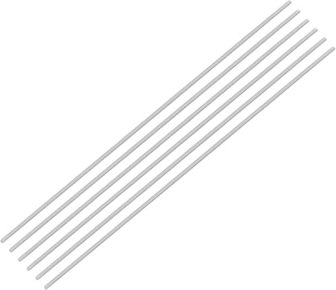 QUARKZMAN 6 Piezas de Varilla Roscada Completa, M3 x 300mm, Varilla Roscada Acero Inoxidable 304, Rosca a la Derecha, Pernos de Barra M3-0.5 para Ensamblaje de Muebles y Maquinaria