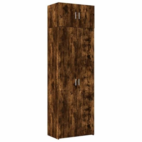 vidaXL Armario de Madera de ingeniería Roble Ahumado 70x42,5x225 cm