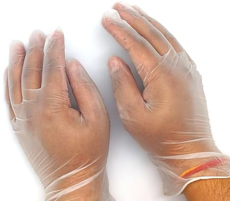 Sunrise Packaging 1000 x MEDIUM Powder-Free CLEAR Vinyl Gloves - Latex-Free, Tear Resistant Food Safe, Durable Protection for Medical, Laboratory, Cleaning, and General Use