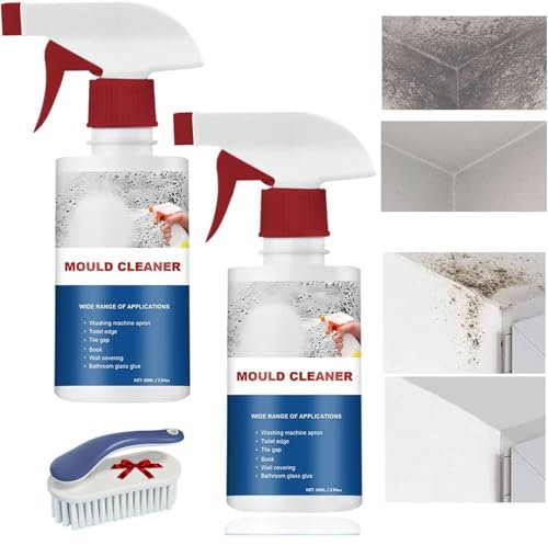 Quick-Acting Foaming Stain Remover Spray Cleaner Foam, Household Removal Foam Spray for Kitchen Bathroom, For All Kinds of Deeply Embedded Stains (1, 2Pcs*60ml)