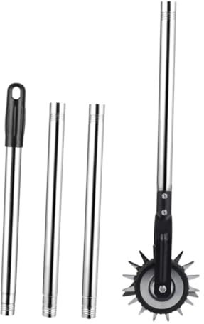 BESPORTBLE 1 Jeu Tondeuse à Gazon Accessoires De Tondeuse Coupe-Bordure Rotatif à Roue à Gazon Outils De Coupe Remplacement d'une Cisaille à Gazon Coupe-Bordure Portatif Caoutchouc Silver