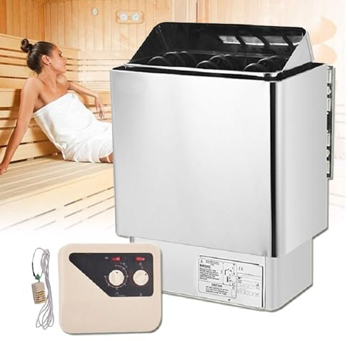 Cashwise Sauna Heater, Electric Sauna Stove, Steam Bath Sauna Heater 3h Timer and Adjustable Temp, 4.5-9 Kw Stainless Steel Sauna Stove Heater for Home Hotel Spa Shower Steam Room,4.5KW