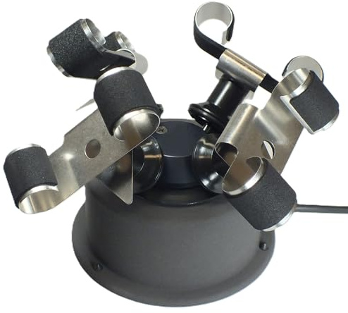MTE Bewegungstechnik Uhrenbeweger (WTS 4 Anthrazit) bis zu 4 Uhren – Elektronisch gesteuerte Rotation und Pausen – Uhrenbeweger für Automatikuhren – leiser Watch Winder – Made in Germany