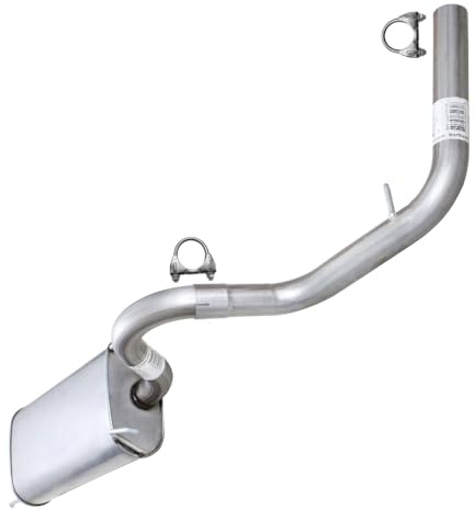 Northeastern Exhaust | Stainless Steel Direct-Fit Exhaust Rear Muffler Compatible for Toyota Tacoma 2005-2012 4.0L | Free Clamps Included | Automotive Replacement Part