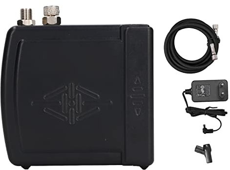 Kit de compresseur d'air Xtevu (G18IN), compresseur aérographe portable pour la peinture au tatouage et au modèle, mini pompe à pistolet à pulvérisation, pour la décoration de (EU -Stecker)