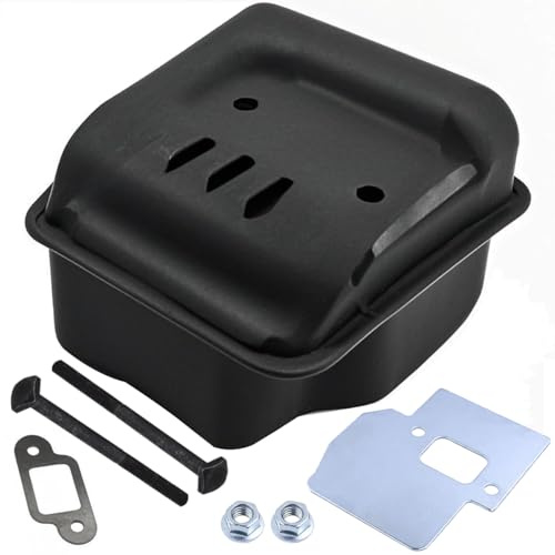 ZAMDOE Kit de silenciador escape para Stihl 021 023 025 Ms250 Ms230 Ms210 | 1123 140 0606 1123 140 0608 Silenciador de escape para MS210C MS230C MS250C motosierra con junta de montaje