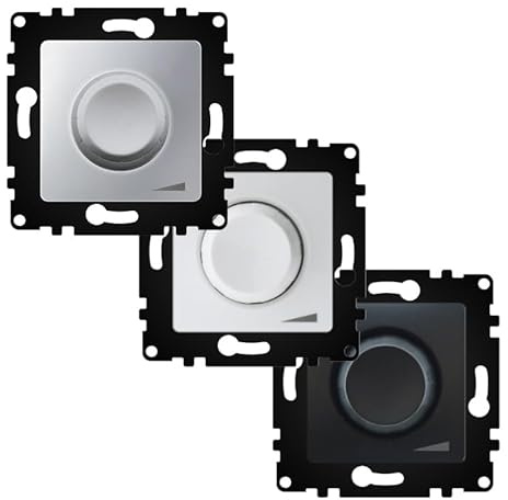 Potenciómetro - dispositivo de control de potencia de 40-600W, color blanco, ideal para regular la intensidad de luz en instalaciones eléctricas.
