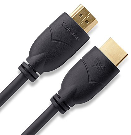 Cablesson Basic 1m High Speed HDMI Cable (HDMI Type A, HDMI 2.1/2.0b/2.0a/2.0/1.4) - 4K, 3D, UHD, ARC, Full HD, Ultra HD, 2160p, HDR - for PS4, Xbox One, Wii, Sky Q. For LCD, LED, UHD, 4k TVs - Black