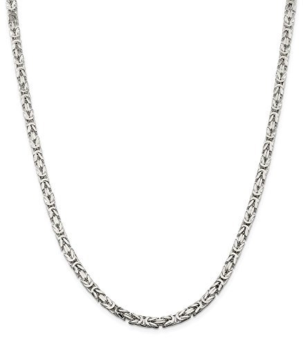 925 Sterling Silber 4,25 mm Königskette 61 cm